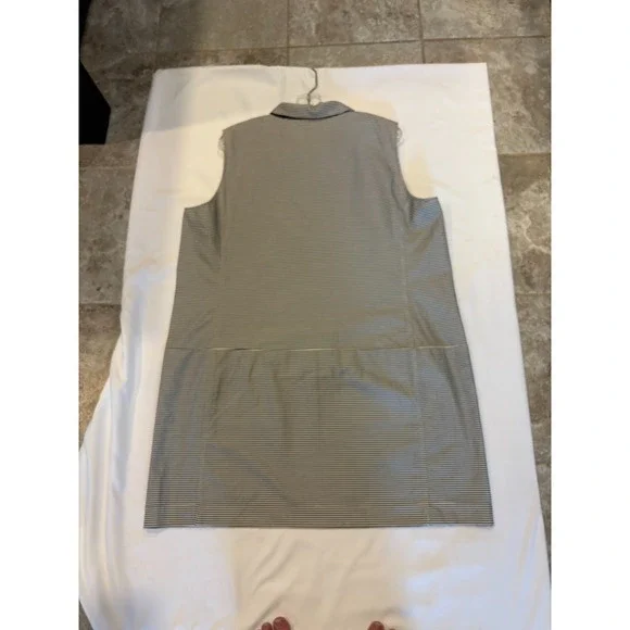 Lafayette 148 New York Dress Casual Cream/Blue Striped Size 16 Preppy NWOT - Picture 6 of 7